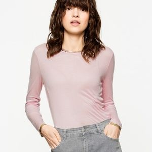 Zadig&Voltaire Willy Long Sleeve Shirt in Pink
